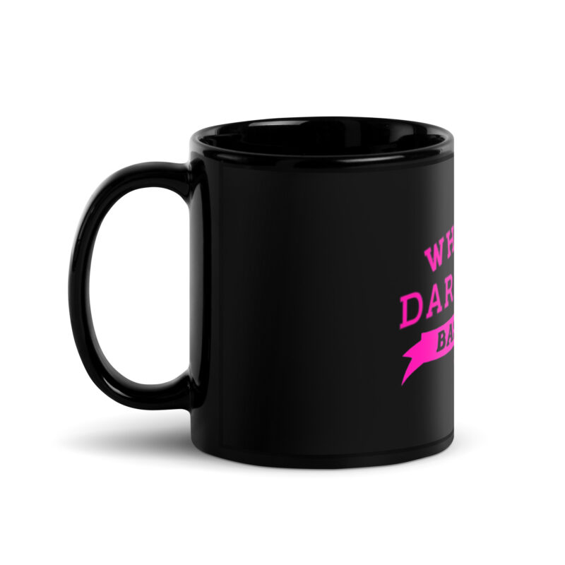 Schwarze glänzende Tasse – Bild 2